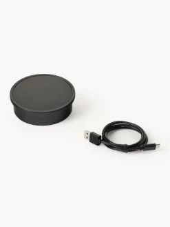 Lámpara LED solar para interior/exterior con pantalla de ratán Kyra Lámparas De Pie Para Exterior|Lámparas De Techo