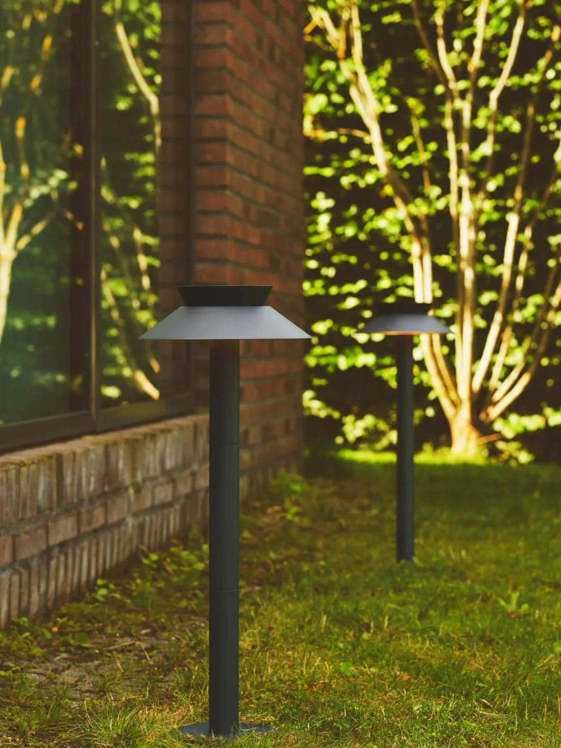 Lámparas De Pie Para Exterior|Luces De Suelo Exterior> Lámpara solar para exterior Justina Gris antracita