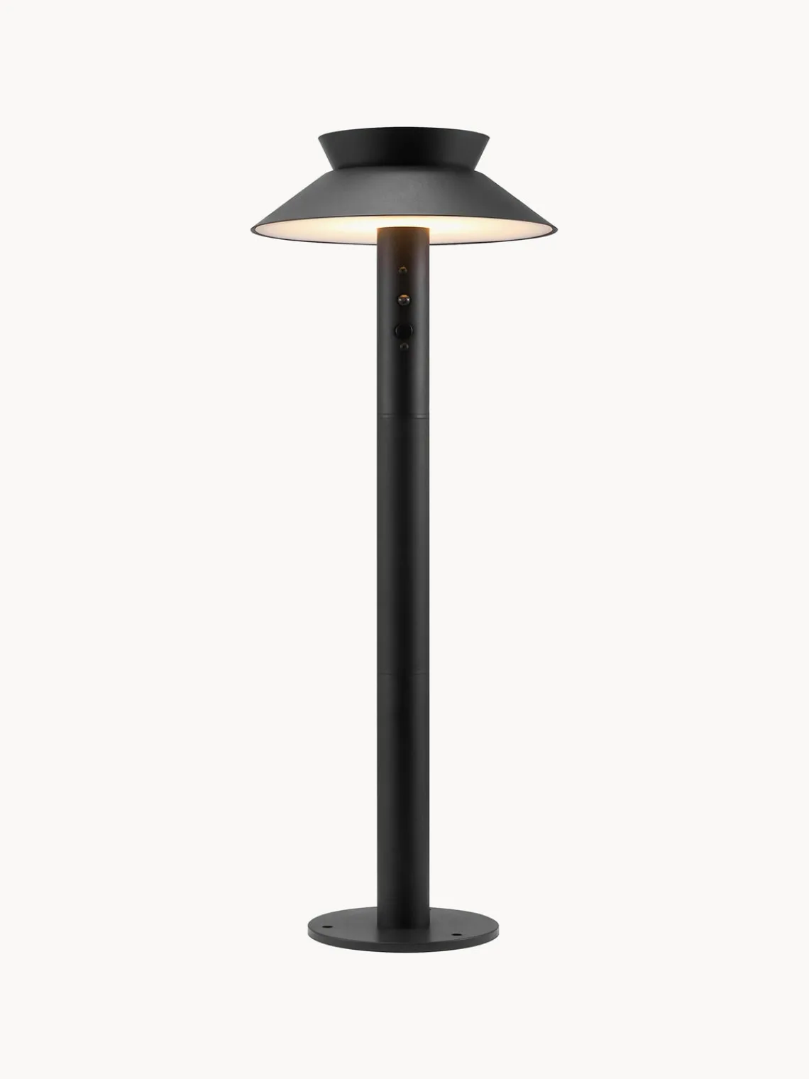 Lámparas De Pie Para Exterior|Luces De Suelo Exterior> Lámpara solar para exterior Justina Garden Negro