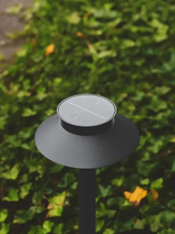 Lámparas De Pie Para Exterior|Luces De Suelo Exterior> Lámpara solar para exterior Justina Garden Negro