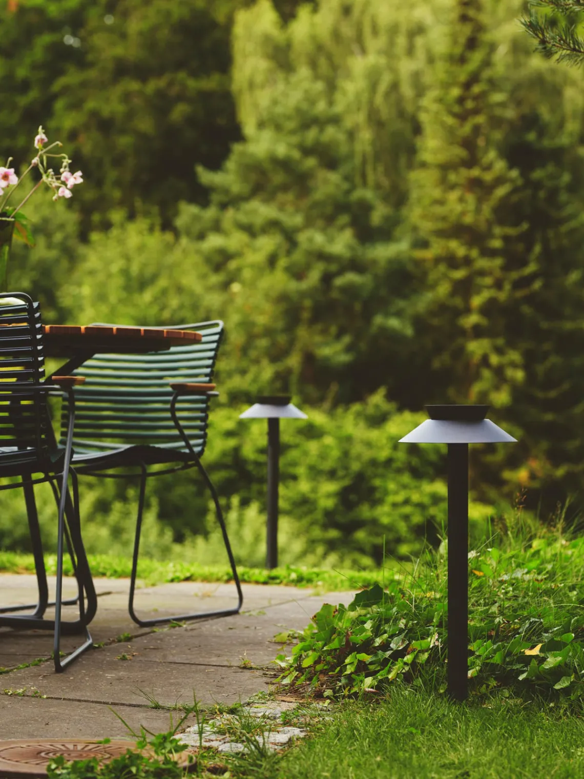 Lámparas De Pie Para Exterior|Luces De Suelo Exterior> Lámpara solar para exterior Justina Garden Negro