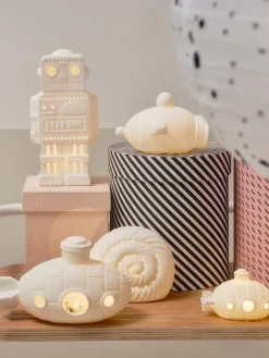 Outlet Lámparas infantiles LED Ships, 2 uds., a pilas Niños Decoración Infantil|Lámparas Infantiles