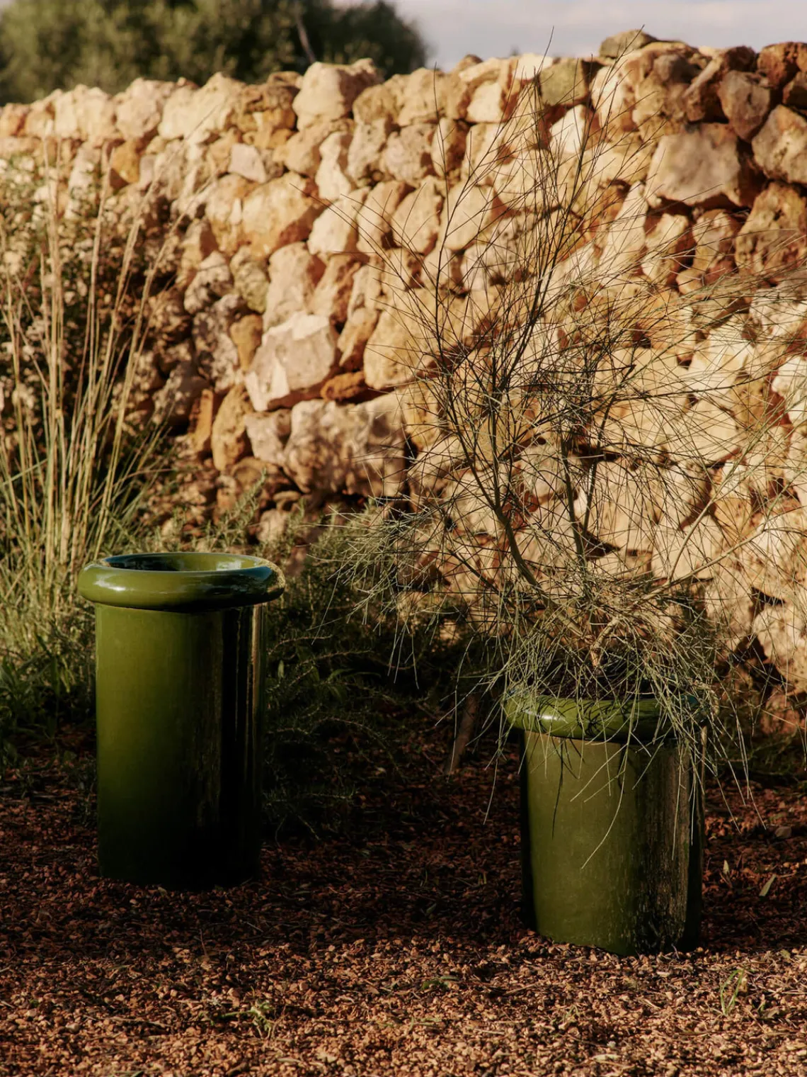 Maceteros|Jarrones>Ferm Living Maceta Rollo, 36 cm Verde brillante