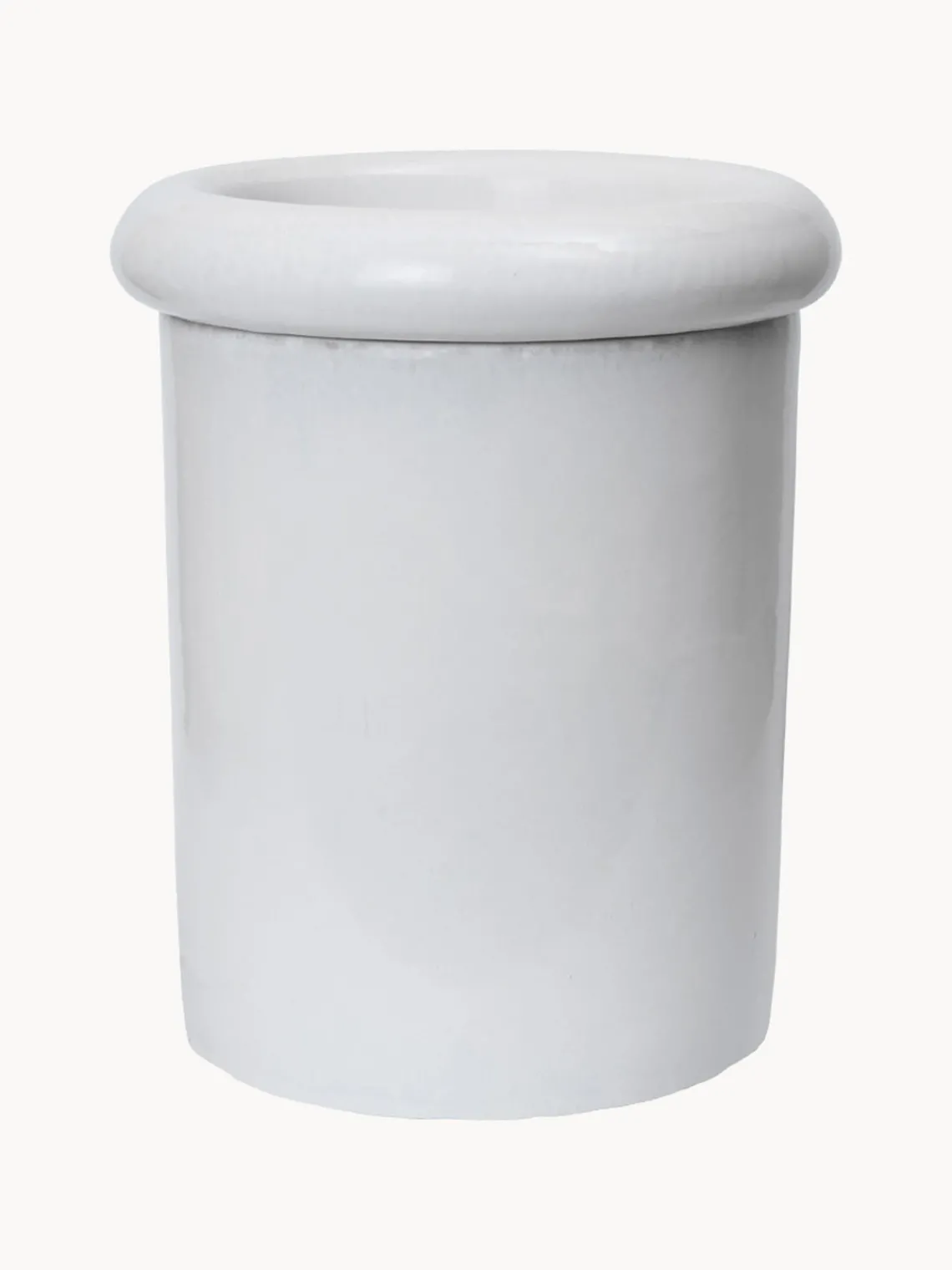 Maceteros|Jarrones>Ferm Living Maceta Rollo, 36 cm Blanco brillante