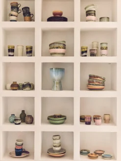 Online Macetero artesanal con esmalte reactivo Retro Maceteros|Jarrones