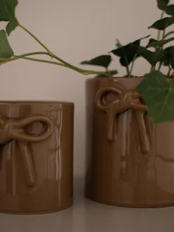 Sale Macetero de cerámica Bow, 14 cm Maceteros|Jarrones