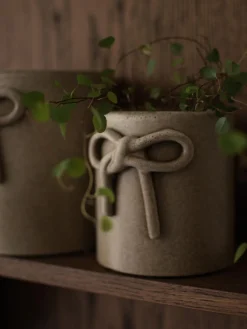 New Macetero de cerámica Bow, 11 cm Maceteros|Jarrones