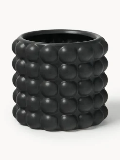 Maceteros|Jarrones>Westwing Collection Macetero de gres Bob, 18 cm Negro