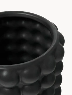 Maceteros|Jarrones>Westwing Collection Macetero de gres Bob, 18 cm Negro