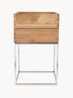 New Macetero de madera de teca Mini Garden Maceteros|Maceteros De Exterior