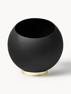 Maceteros|Jarrones>AYTM Macetero de metal Globe Negro