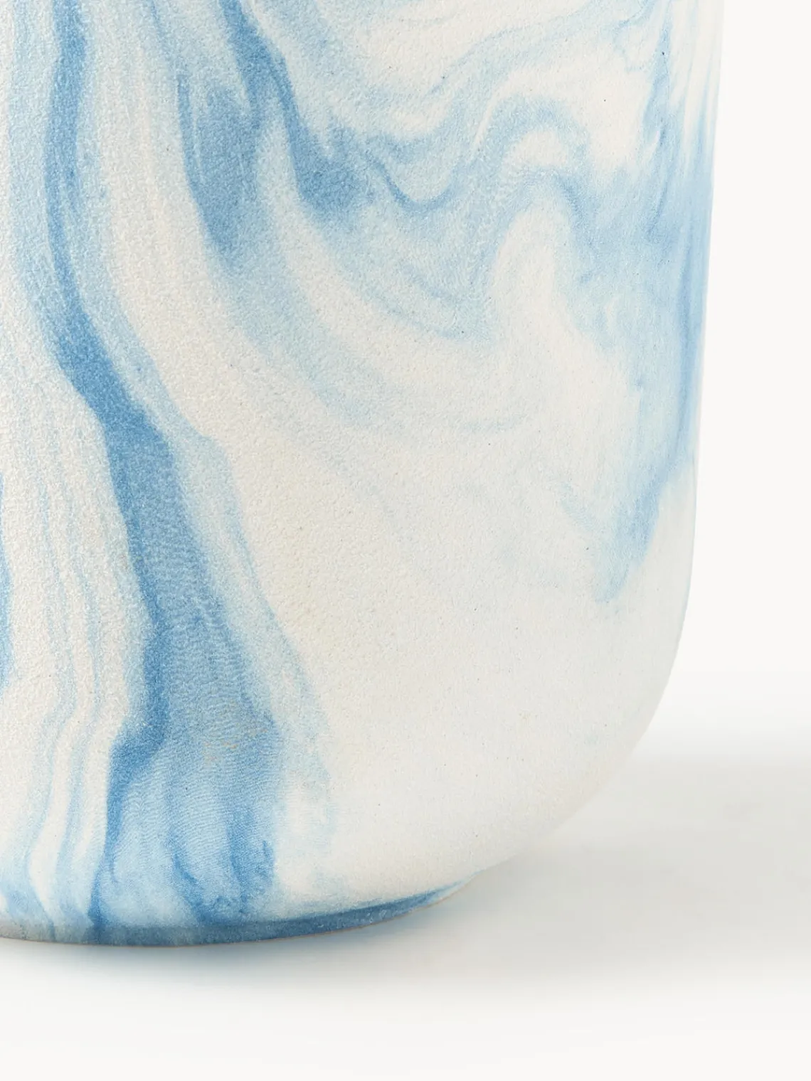Maceteros|Jarrones>Westwing Collection Macetero en look mármol Kiko, 17 cm Look mármol azul y blanco