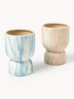 Clearance Macetero en look mármol Kiko, 20 cm Maceteros|Jarrones