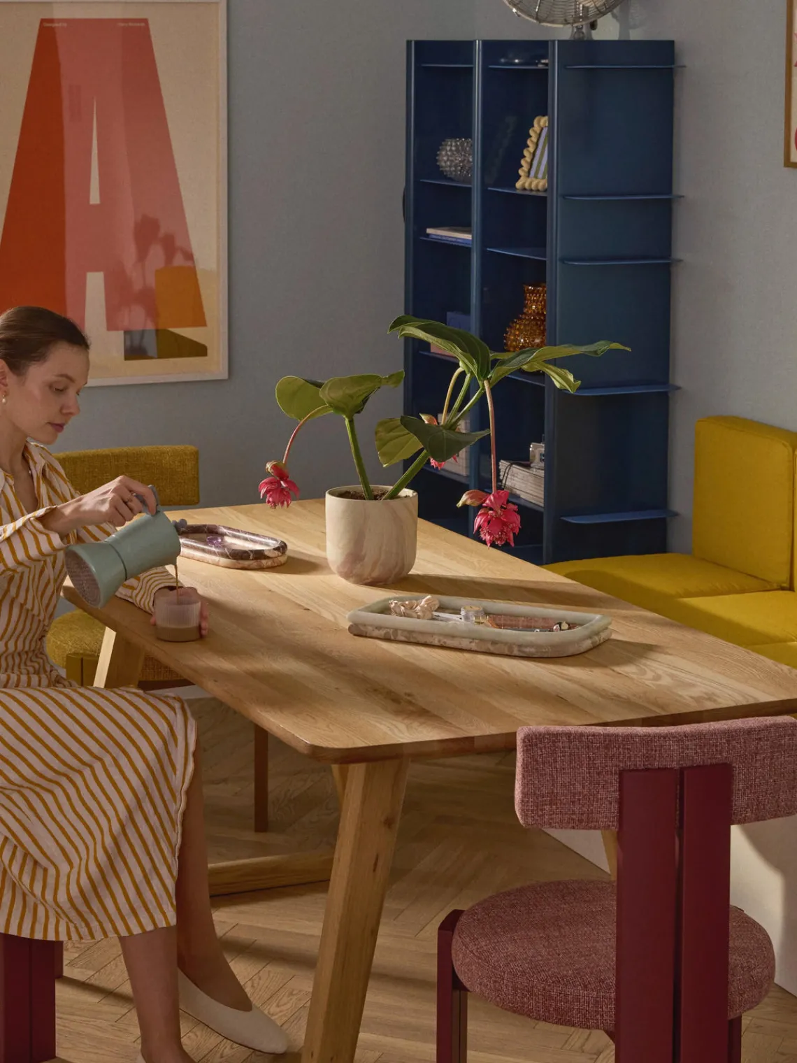 Hot Macetero en look mármol Kiko, 17 cm Maceteros|Jarrones