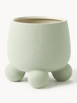 Maceteros|Jarrones>Westwing Collection Macetero grande de dolomita Olea, 32 cm Verde salvia mate