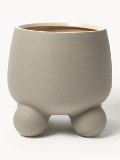 Maceteros|Jarrones>Westwing Collection Macetero grande Olea, 32 cm Greige mate