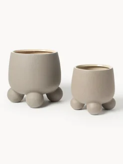 Maceteros|Jarrones></noscript>Westwing Collection Macetero grande Olea, 32 cm Greige mate