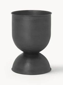 Maceteros|Jarrones>Ferm Living Macetero Hourglass, 43 cm Negro mate