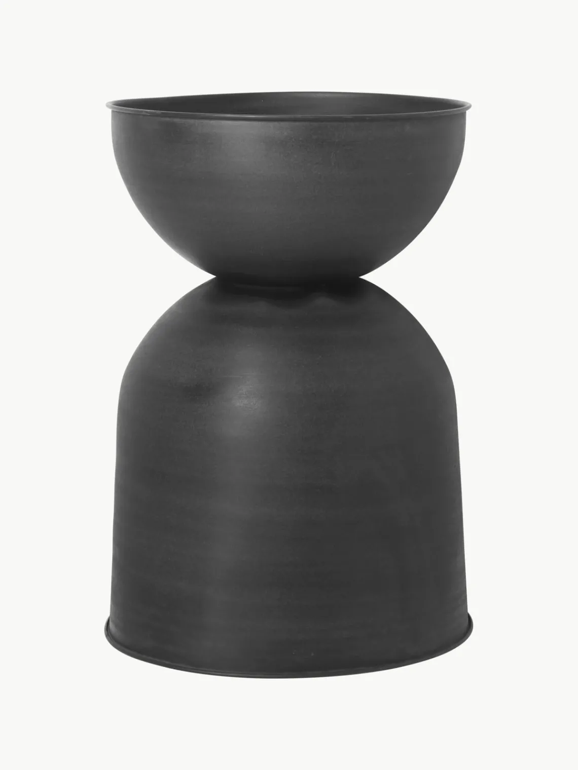 Maceteros|Jarrones>Ferm Living Macetero Hourglass, 43 cm Negro mate