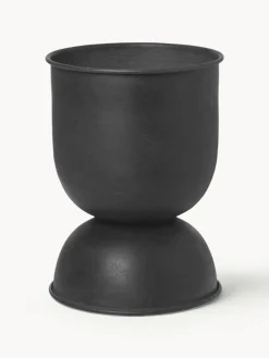 Maceteros|Maceteros De Exterior>Ferm Living Macetero Hourglass, 30 cm Negro mate