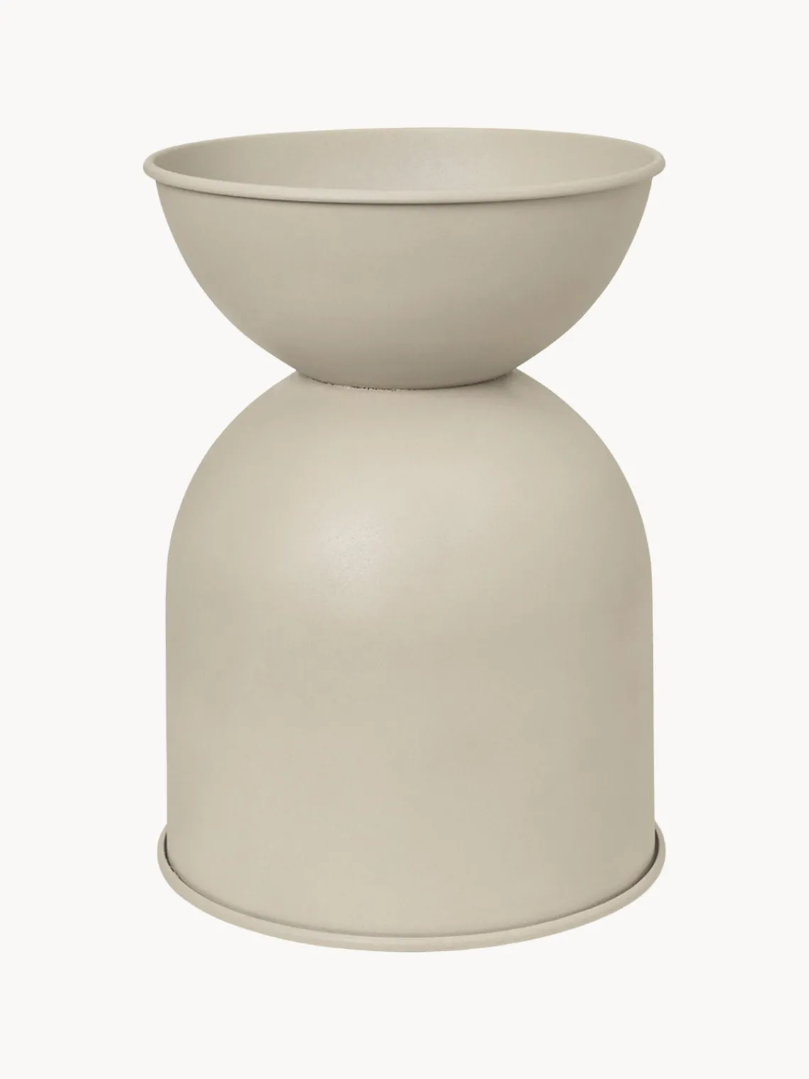 Maceteros|Jarrones>Ferm Living Macetero Hourglass, 73 cm Beige claro mate