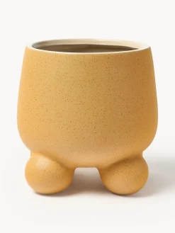 Maceteros|Jarrones>Westwing Collection Macetero Olea, 26 cm Mostaza mate