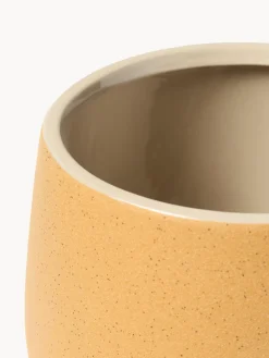 Maceteros|Jarrones></noscript>Westwing Collection Macetero Olea, 26 cm Mostaza mate
