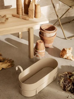 New Macetero para balcón con superficie estriada Bau Maceteros|Jarrones