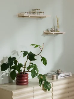 Maceteros|Jarrones>Westwing Collection Macetero pequeño de gres Rudi, 16 x 8 cm Rojo óxido