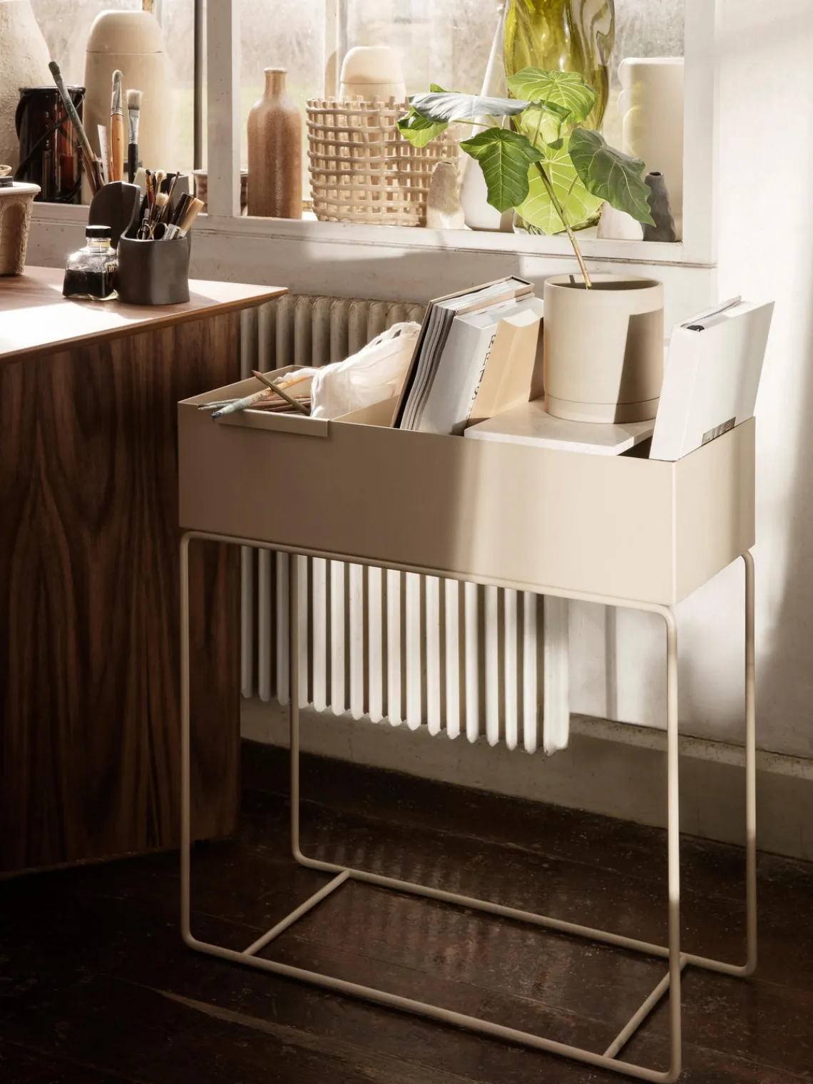 Maceteros|Jarrones>Ferm Living Macetero Plant Box Beige claro