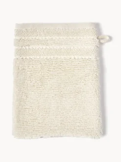 New Manoplas de baño con borde a rayas Luxe, 2 uds. Toallas|Mantas