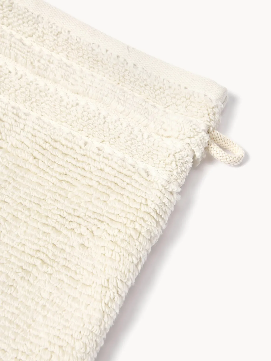 New Manoplas de baño con borde a rayas Luxe, 2 uds. Toallas|Mantas