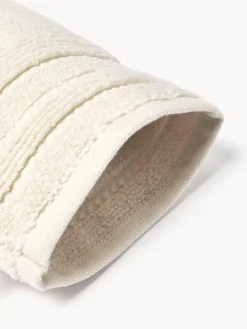 New Manoplas de baño con borde a rayas Luxe, 2 uds. Toallas|Mantas