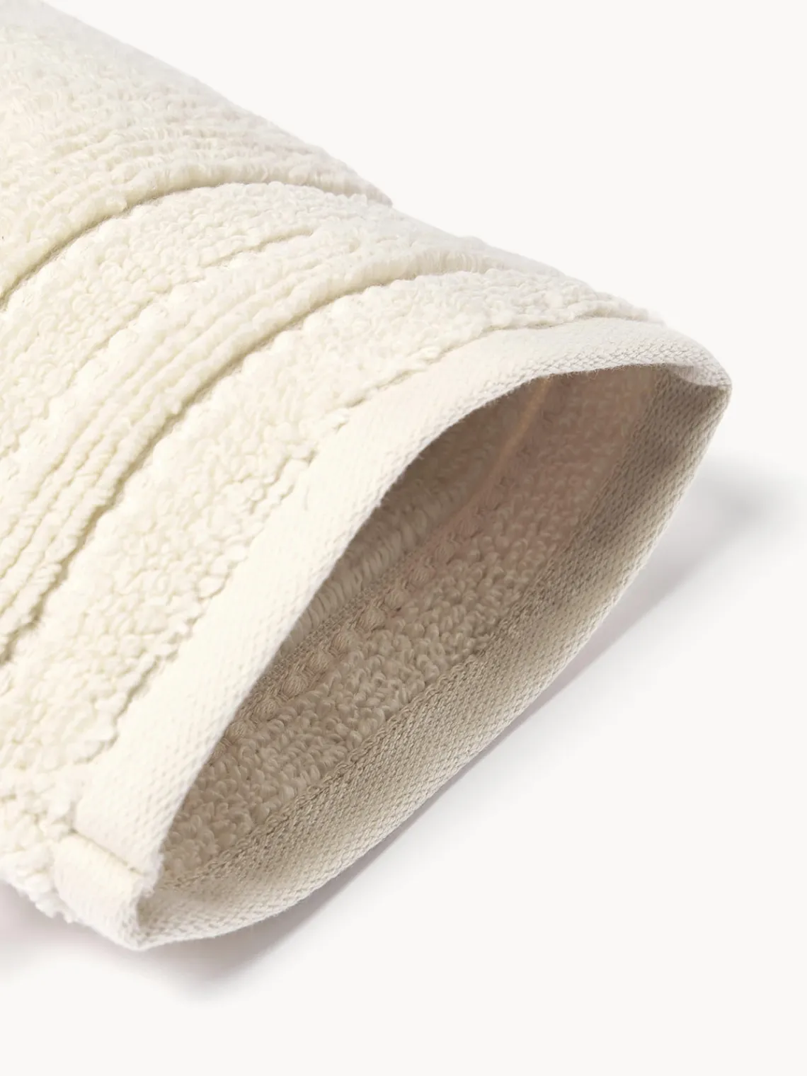 New Manoplas de baño con borde a rayas Luxe, 2 uds. Toallas|Mantas