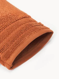 Manoplas de baño con borde a rayas Luxe, 2 uds. Toallas|Mantas