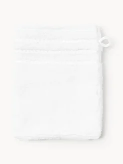 Online Manoplas de baño con borde a rayas Luxe, 2 uds. Toallas|Mantas