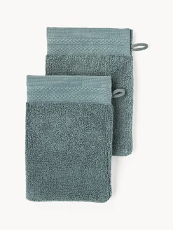 Clearance Manoplas de baño de algodón ecológico Premium, 2 uds. Toallas|Mantas