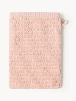 Toallas|Mantas>Westwing Collection Manoplas de baño Niam, 2 uds. Melocotón