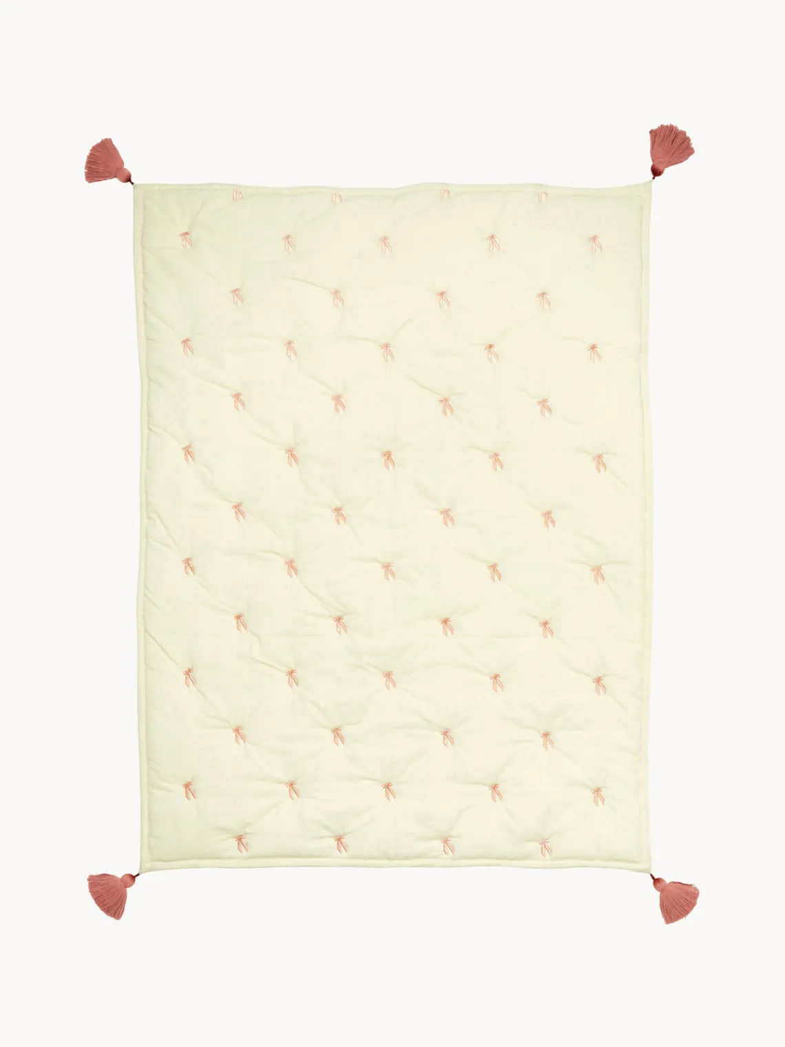 Manta acolchada de algodón ecológico Bows Niños Mantas Y Alfombras De Juego|Decoración Infantil