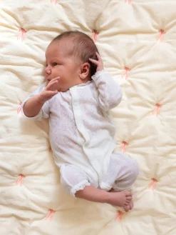 Manta acolchada de algodón ecológico Bows Niños Mantas Y Alfombras De Juego|Decoración Infantil