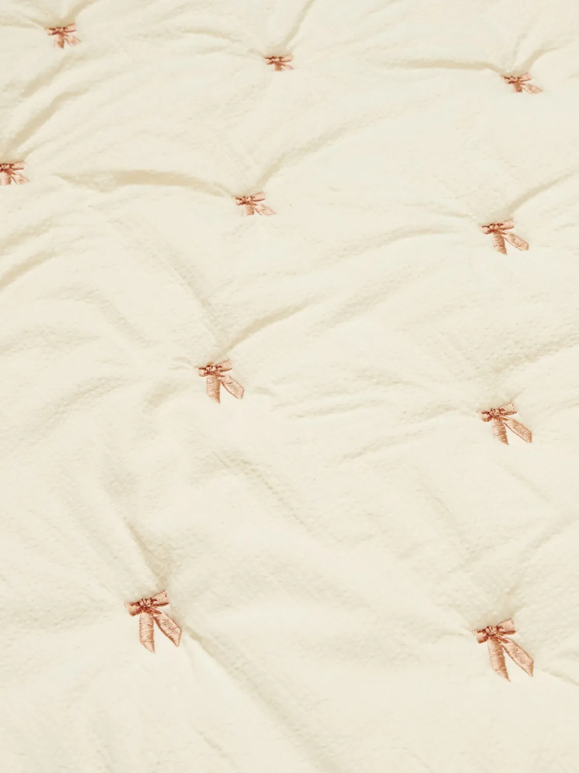 Manta acolchada de algodón ecológico Bows Niños Mantas Y Alfombras De Juego|Decoración Infantil