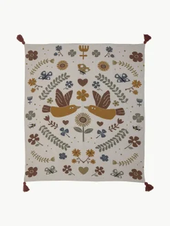 Hot Manta con borlas Bryn Niños Mantas Y Alfombras De Juego|Decoración Infantil