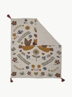 Hot Manta con borlas Bryn Niños Mantas Y Alfombras De Juego|Decoración Infantil