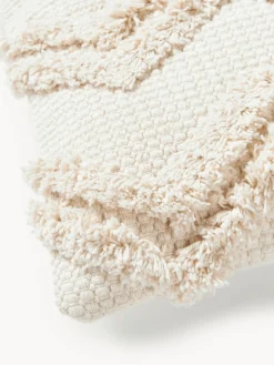 Outlet Manta de lana de punto grueso artesanal con flecos Belen Mantas|Cojines Decorativos