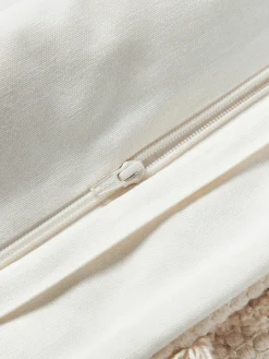 Outlet Manta de lana de punto grueso artesanal con flecos Belen Mantas|Cojines Decorativos