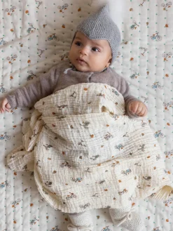 Outlet Manta de muselina de algodón ecológico Bicycles Niños Muselinas Y Pañales De Tela|Decoración Infantil