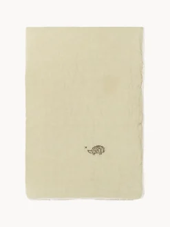 Mantas Y Alfombras De Juego|Decoración Infantil>Nobodinoz Manta infantil bordada L1N0 Beige, verde oliva