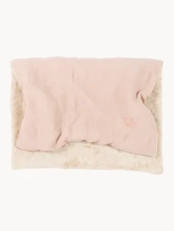 Mantas Y Alfombras De Juego|Decoración Infantil>Nobodinoz Manta infantil bordada L1N0 Rosa claro, rosa palo