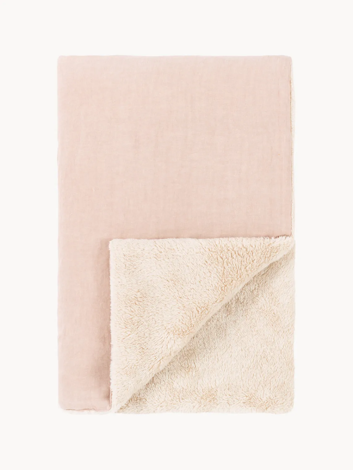 Mantas Y Alfombras De Juego|Decoración Infantil>Nobodinoz Manta infantil bordada L1N0 Rosa claro, rosa palo