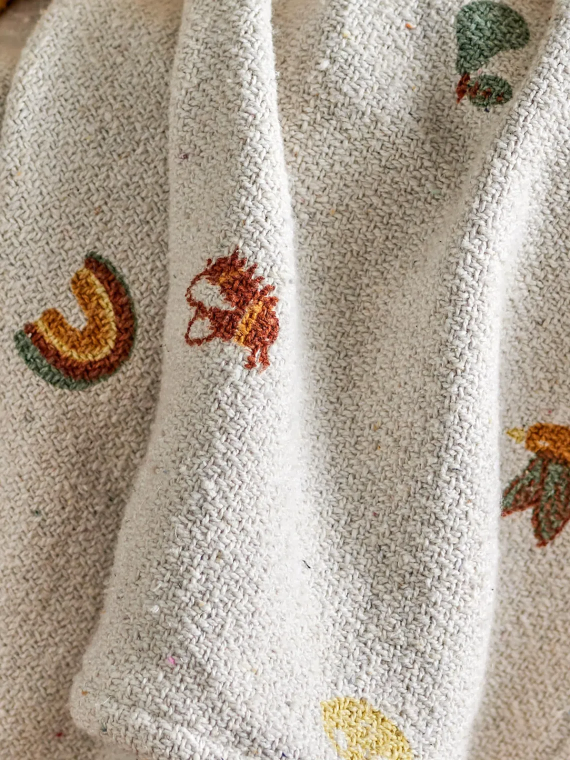 Mantas Y Alfombras De Juego|Decoración Infantil>Bloomingville Mini Manta infantil con borlas Agnes